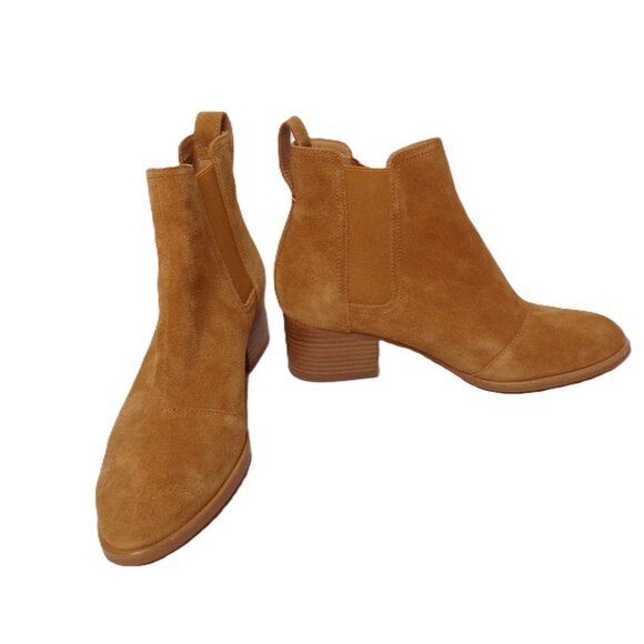 🆕 RAG & BONE Rover Chelsea Suede Bootie Ankle Boot Gold Tan 8 - Picture 2 of 8